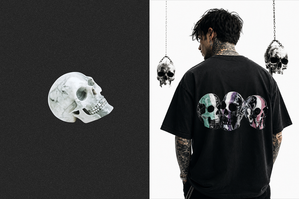 Marble Skulls | PNG Clipart Set, an Object Graphic by Lumeno (Photo 4 of 6)