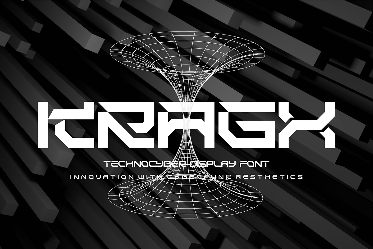 GRAVIX - TECHNOCYBER DISPLAY FONT, a Font by Vroz Studio (Photo 6 of 8)