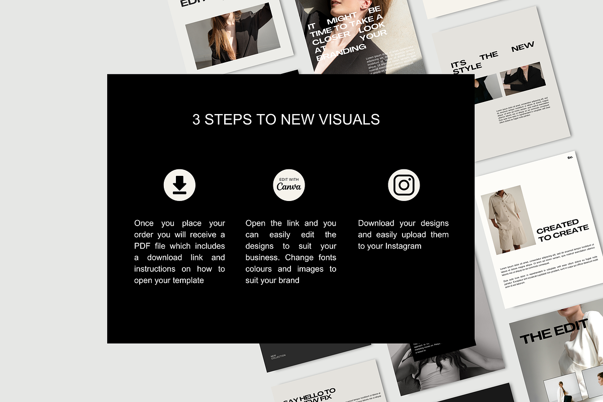 CANVA: Bold Vol 2 Instagram Posts, a Social Media Template by thebusinessoutfit (Photo 11 of 17)