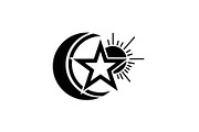 Moon Star Sun Silhouette Bundle, a Graphic by Designer_Momina (Thumbnail 6 of 10)