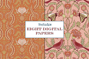 Autumn Boho Patterns Thistle Flowers, a Pattern Graphic by RachelStudio (Thumbnail 5 of 10)