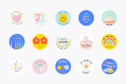 Party Clipart, Cards & Patterns, a Decorative Illustration by Ruslana Lubenets (Thumbnail 14 of 22)