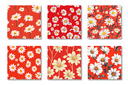 Red And White Daisy pattern, a Pattern Graphic by Canvas Craft (Thumbnail 3 of 6)
