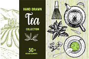 Tea Sketch Collection, an Object Graphic by Live line (Thumbnail 1 of 10)