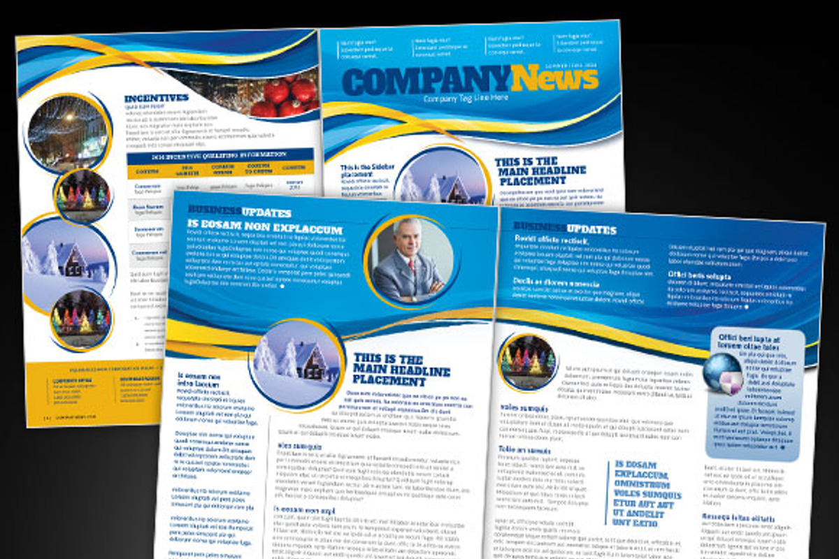 Waves Company Newsletter, a Templates & Theme by potterDesigns (Photo 1 of 2)