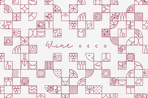 Wine Deco Collection, an Outline Icon by Anna