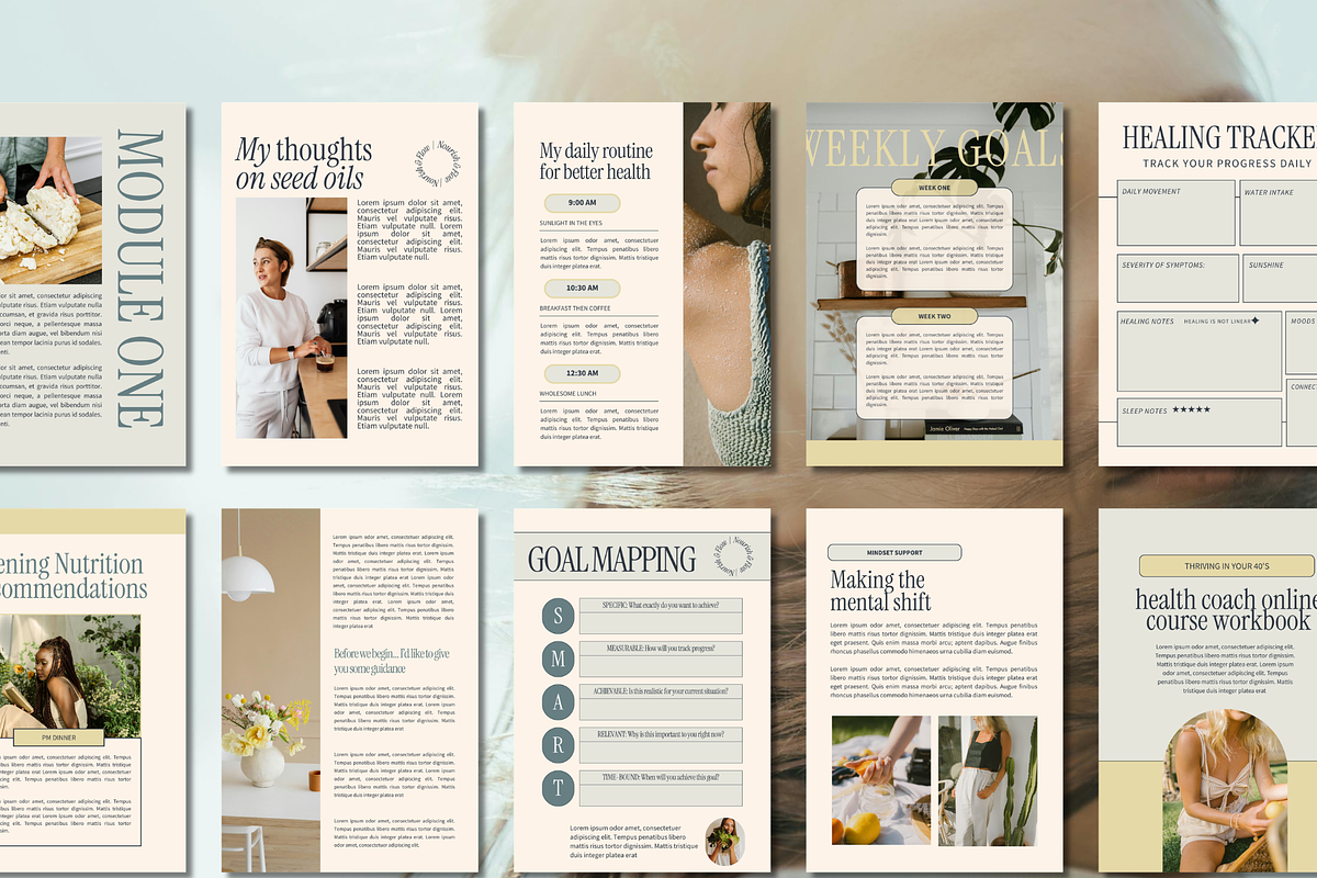 Canva Workbook + Slide Deck Bundle, a Marketing Template by Solana Creative Co. (Photo 4 of 13)
