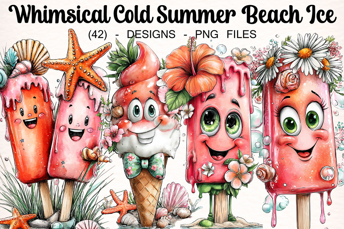 Whimsical Cold Summer Beach Ice, a Transportation Illustration by Digital Artistic99 (Photo 1 of 11)