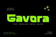 Gavora, a Sans Serif Font by twinstd (Thumbnail 1 of 13)