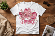 Pink Howdy Cowgirl Hat PNG, a Sport Illustration by Pixels.Craft (Thumbnail 3 of 8)