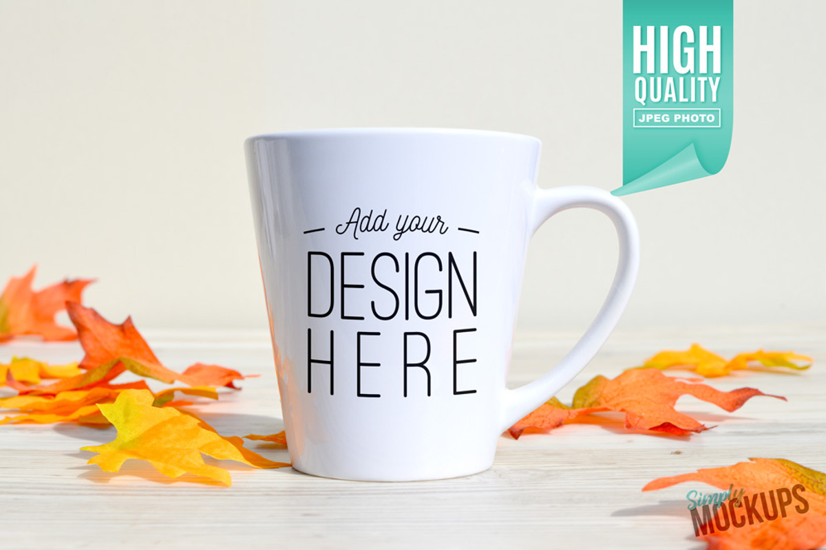 12oz Latte Mug Mockup - 1 Sided, a Cups & Container Mockup by Simply Mockups (Photo 1 of 2)