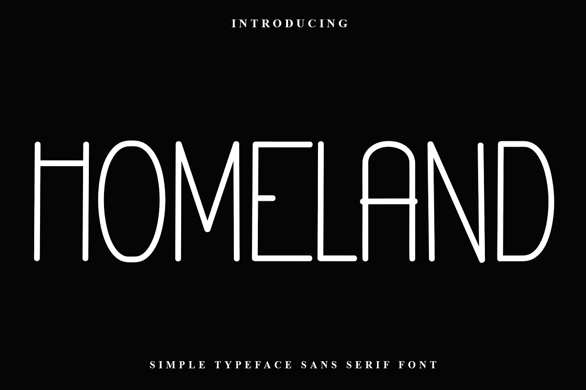 Homeland, a Sans Serif Font by InermediaSTUDIO (Photo 1 of 8)