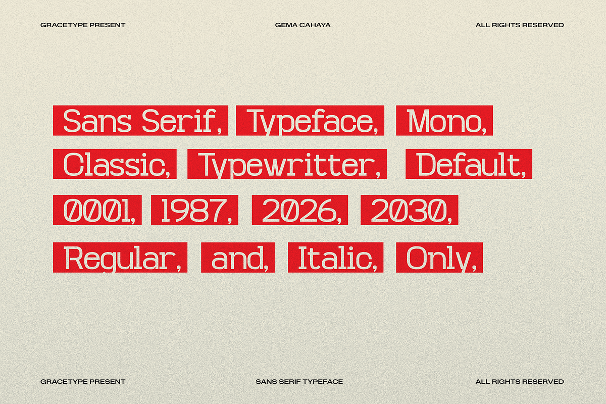 First Memoirs | Sans Serif Typeface, a Sans Serif Font by gracetype_studio (Photo 6 of 12)