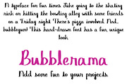 Font Bubblerama Cute Creative Sans, a Sans Serif Font by PageLightStudios (Thumbnail 2 of 4)
