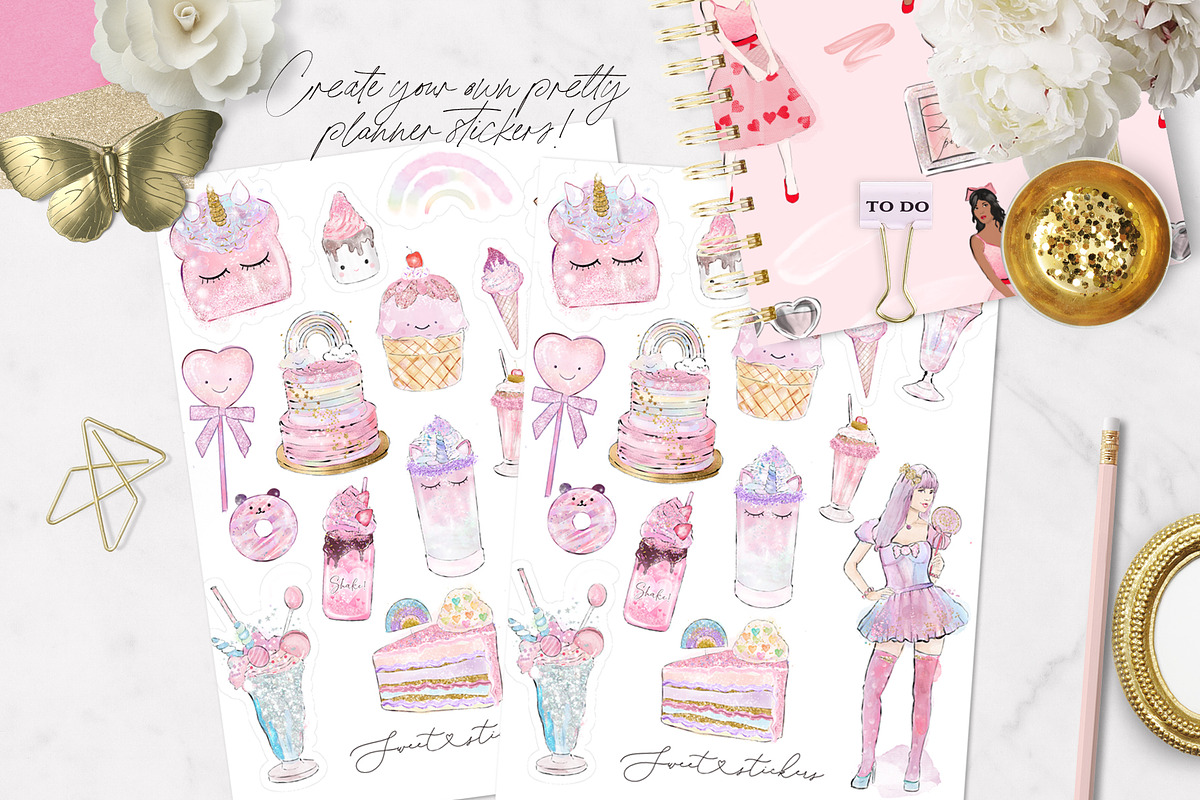 Sweet cafe Watercolour illustrations, an Illustration by Libby Wishes (Photo 10 of 13)