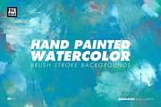 Hand Painted Watercolor Backgrounds, a Background Graphic by itefan Studio (Thumbnail 1 of 4)