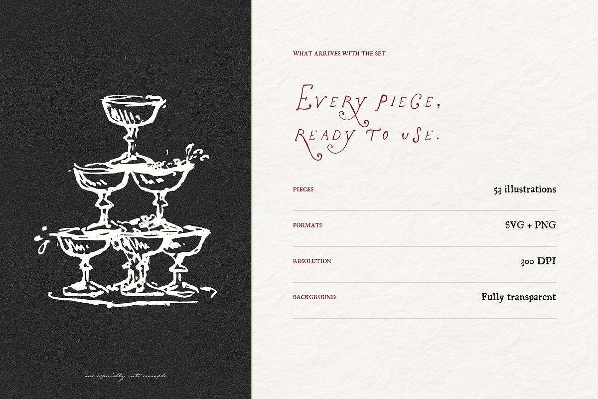 Brunch Clipart, Champagne Doodle Art, a Food Illustration by The October Creative (Photo 7 of 13)