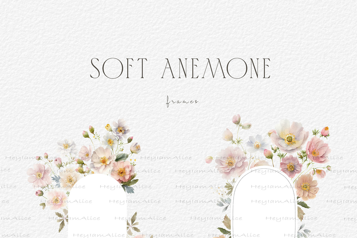 Soft Anemone Floral, a Decorative Illustration by heyiamalice (Photo 6 of 12)