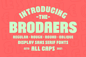 Brodaers Font