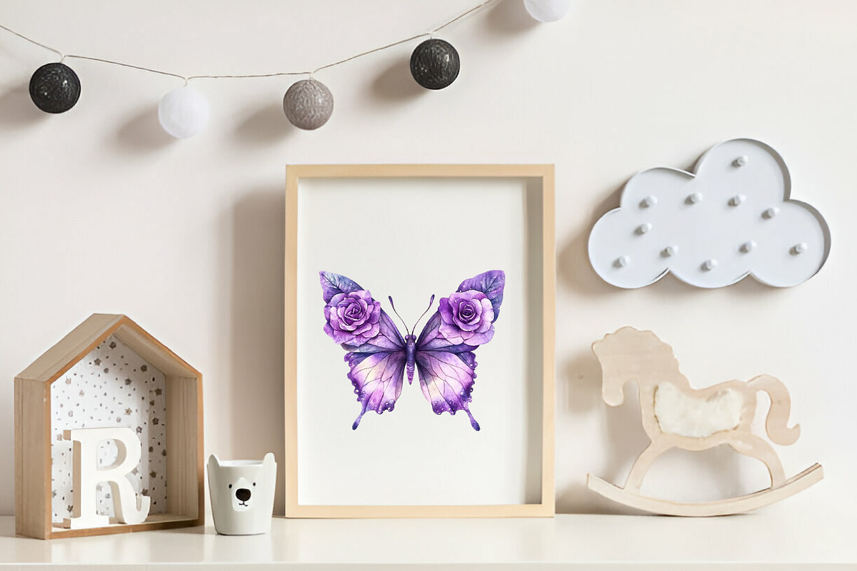 Halloween & Purple Roses Clipart, an Illustration by CreationArt (Photo 7 of 9)