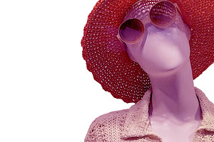 Woman mannequin medium closeup shot isolated photo, an Arts & Entertainment Photo by DanFLCreativo
