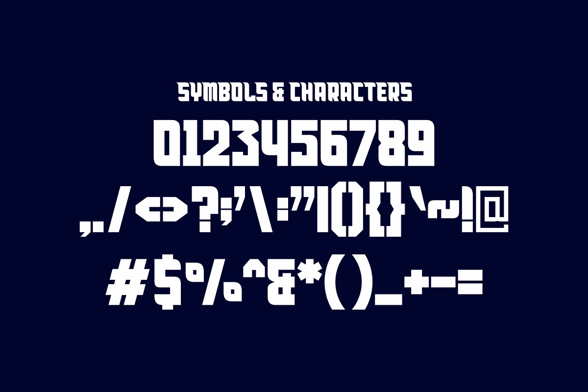 Rusce - Bold Sport Font, a Font by lelevien (Photo 2 of 4)