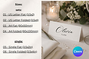 Wedding Place Cards | Canva editable, a Card Template by Arfis (Thumbnail 8 of 9)
