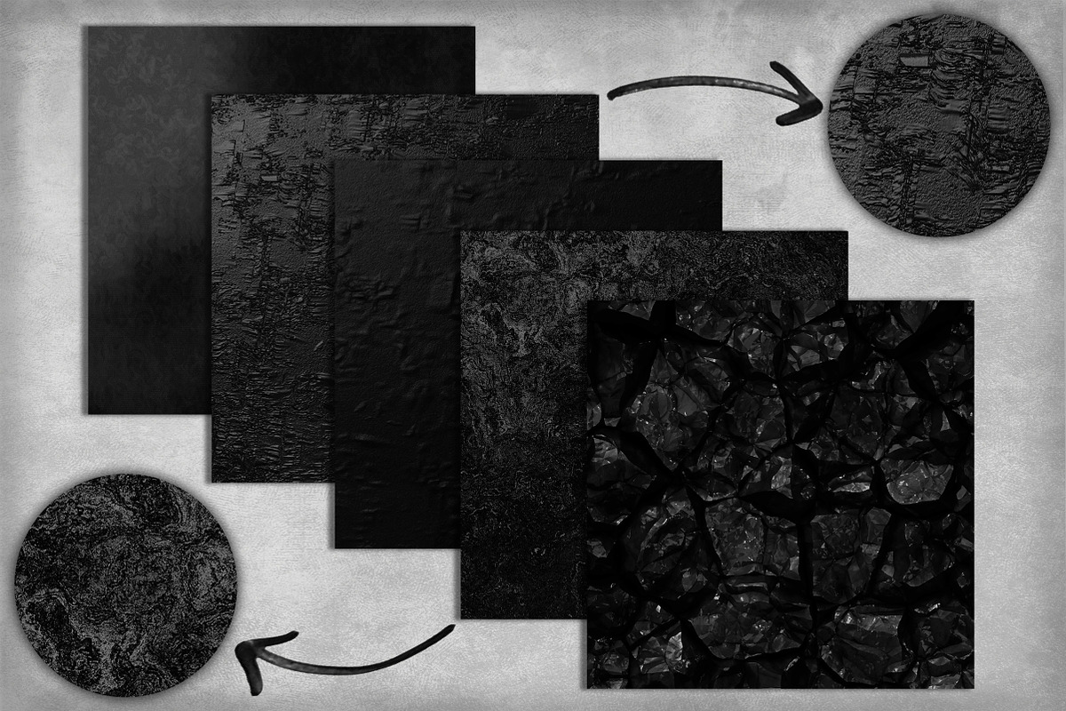 Bold Black Textured Pack preview 5