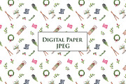 Christmas Doorway & Wreath, an Illustration by Graphic Blue Bird (Thumbnail 5 of 7)