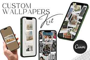 Wallpaper Canva Templates Bundle, a Social Media Template by Wicked Creative