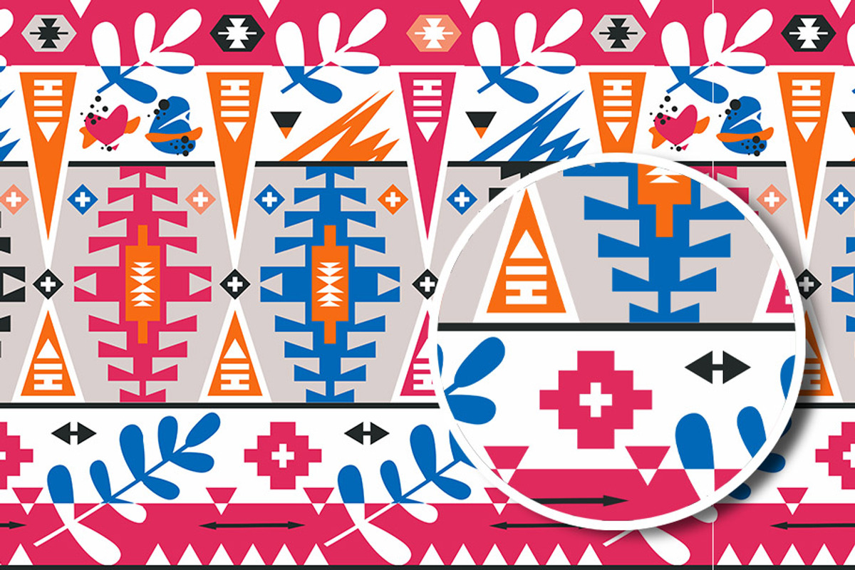 Geometric Boho Aztec Patterns, a Pattern Graphic by tomuato (Photo 2 of 4)
