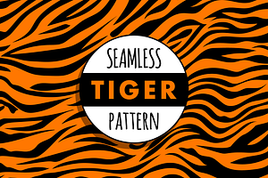 Big Cat Seamless Pattern Bundle