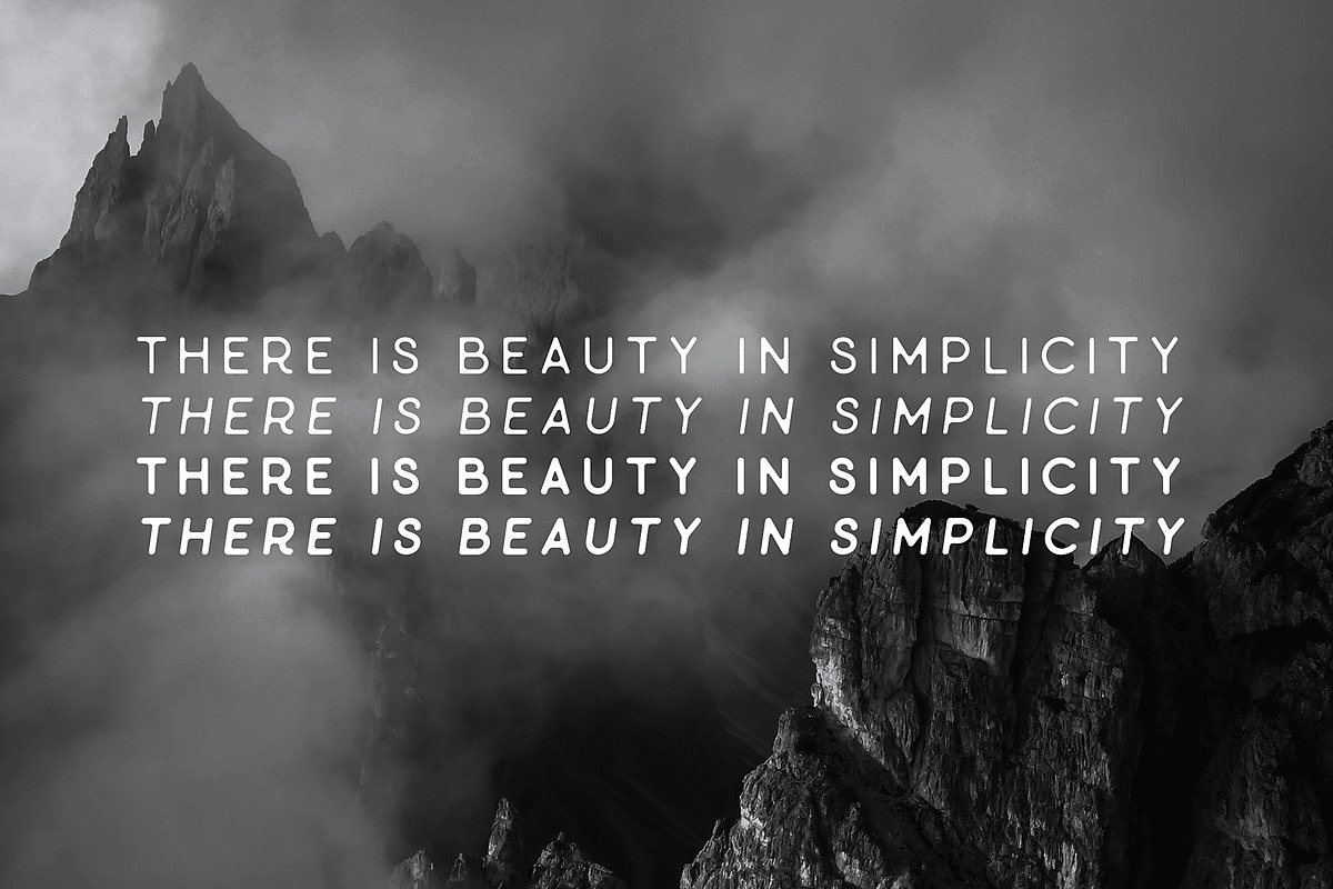 Minimalust Typeface - 2020 UPDATE, a Font by Wandery Supply (Photo 5 of 16)