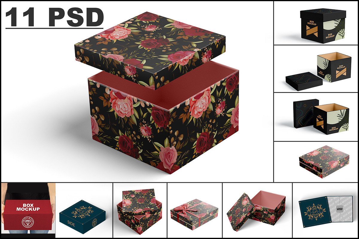 Box Packaging Mockup, a Product Mockup by Designbuys (Photo 1 of 14)