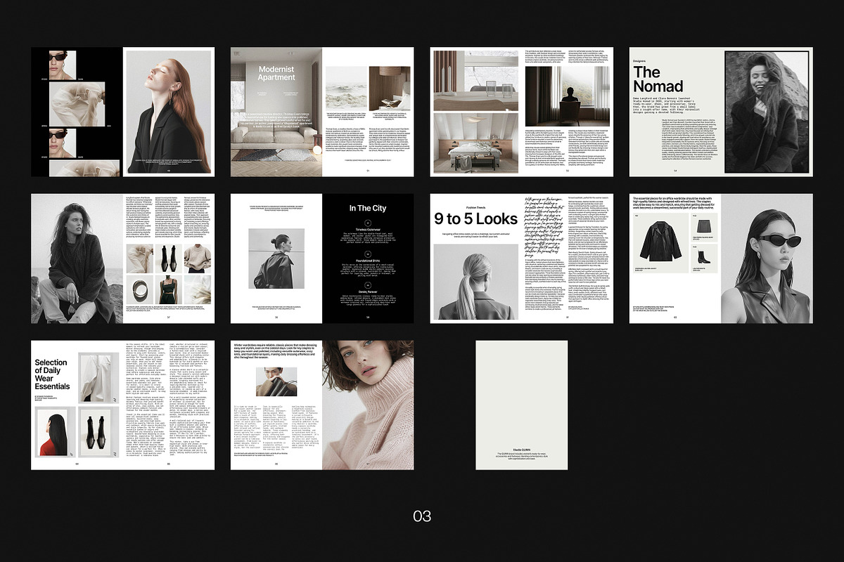 QUINN / Portfolio Magazine Template, a Brochure Template by Studio Dara (Photo 18 of 18)