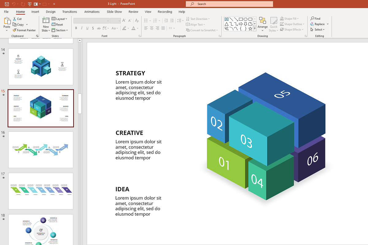 Professional Presentation Template, a Presentation Template by Infographics project (Photo 7 of 12)