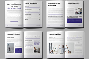 HR Employee Handbook Brochure Design