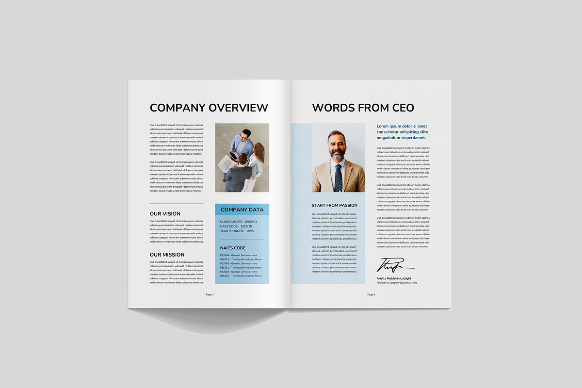 Capability Statement | Canva & Word, a Brochure Template by Leaflove (Photo 3 of 10)