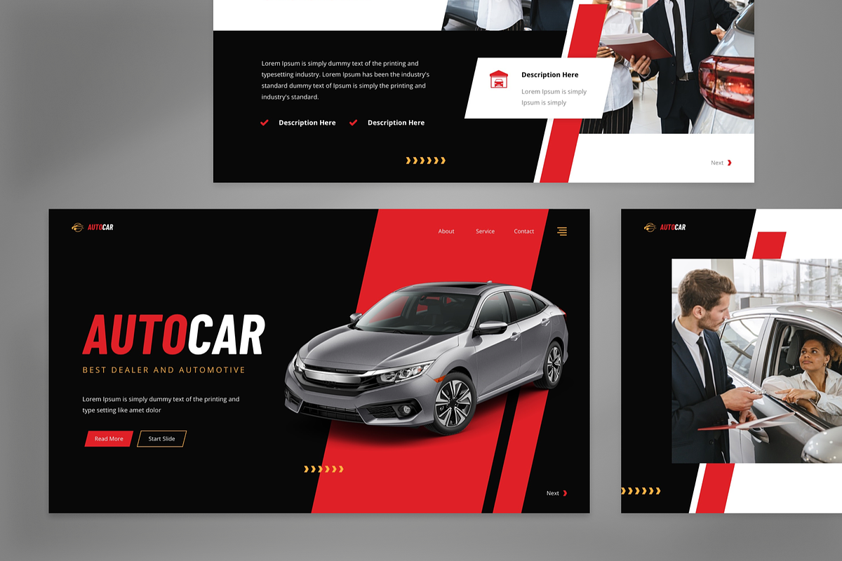 Autocar - Automotive Powerpoint, a Presentation Template by GraphauseProject (Photo 3 of 7)