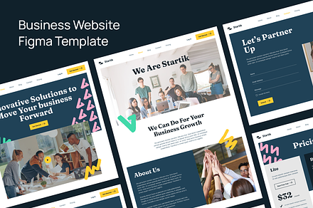 Business Website Figma Template, an UI Kit Template by zroch design