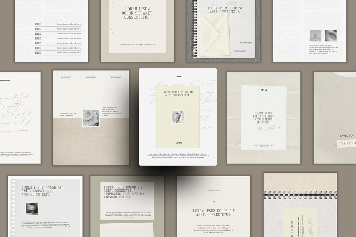 THE NOTEBOOK Instagram Templates, a Social Media Template by Patrace Studio (Photo 8 of 10)