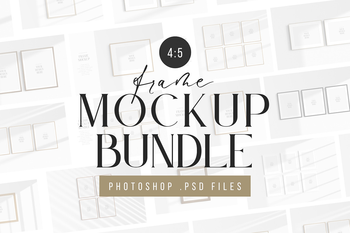 4:5 | 5:4 Frame Mockup Bundle, a Mockup by DESIGN BY nube (Photo 1 of 10)