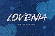 Lovenia Brush Font, a Handwritten Font by UICreative (Thumbnail 1 of 5)