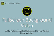 Fullscreen Background Video Widget, a Plug-in Add-On by MuseTemplatesPro (Thumbnail 1 of 2)