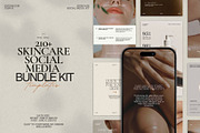 Skincare Social Media Kit Canva, a Social Media Template by Pixel Grid (Thumbnail 1 of 10)