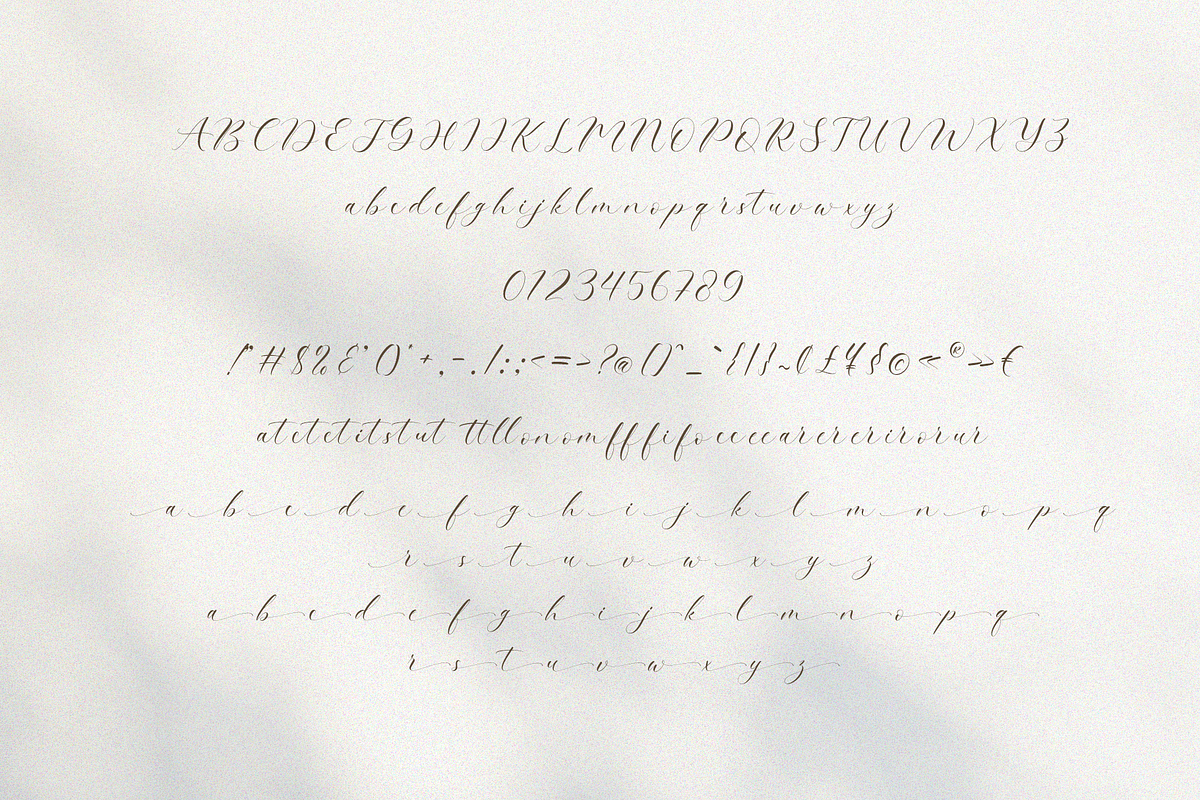 Glorea - A Lovely Calligraphy Font, a Script Font by Pen Culture (Photo 8 of 9)