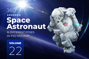 3D Mockup Space Astronaut 22