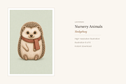 Woodland Nursery Animals, Set of 6, an Animal Illustration by LanternkinStudio (Thumbnail 5 of 6)