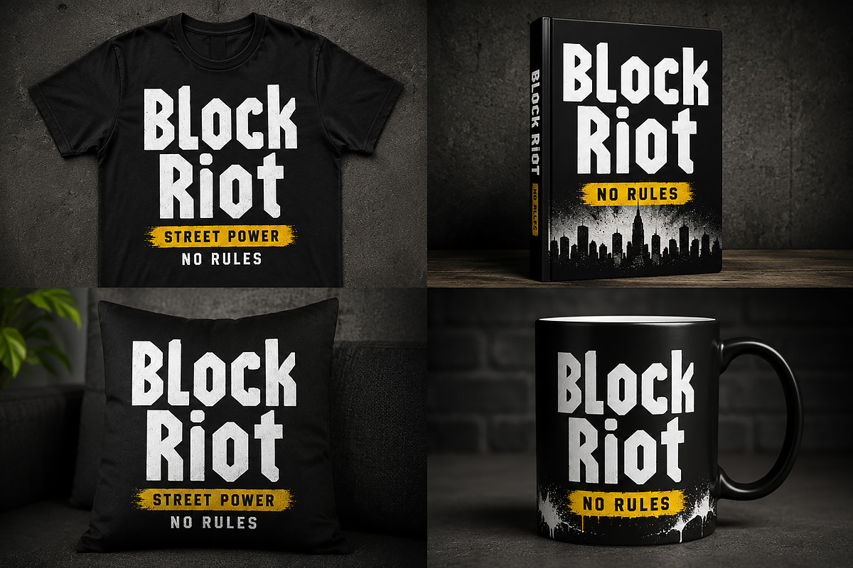 Block Riot, a Slab Serif Font by Wow Magic (Photo 2 of 5)