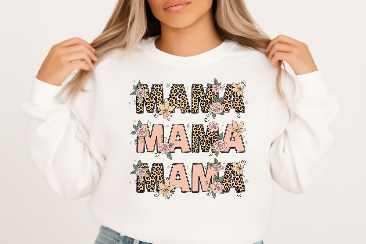 Leopard Mama Flower Mother's Day PNG, an Illustration by Designking (Photo 2 of 6)